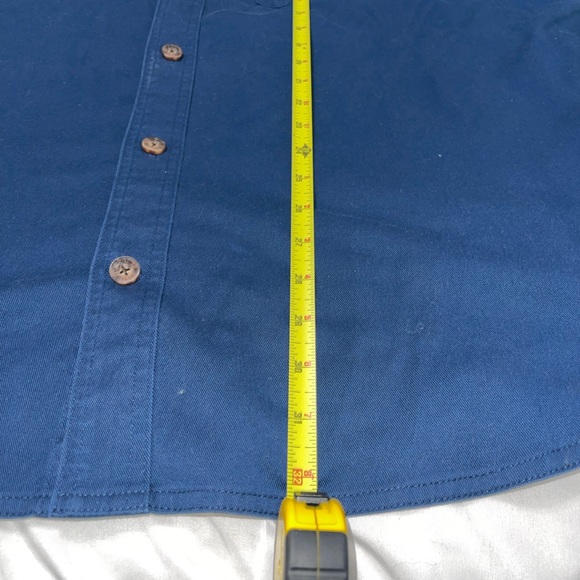 Duluth Trading Co Navy Casual Button Down Shirt - Picture 4 of 5